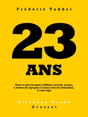 cover image of 23 ans
